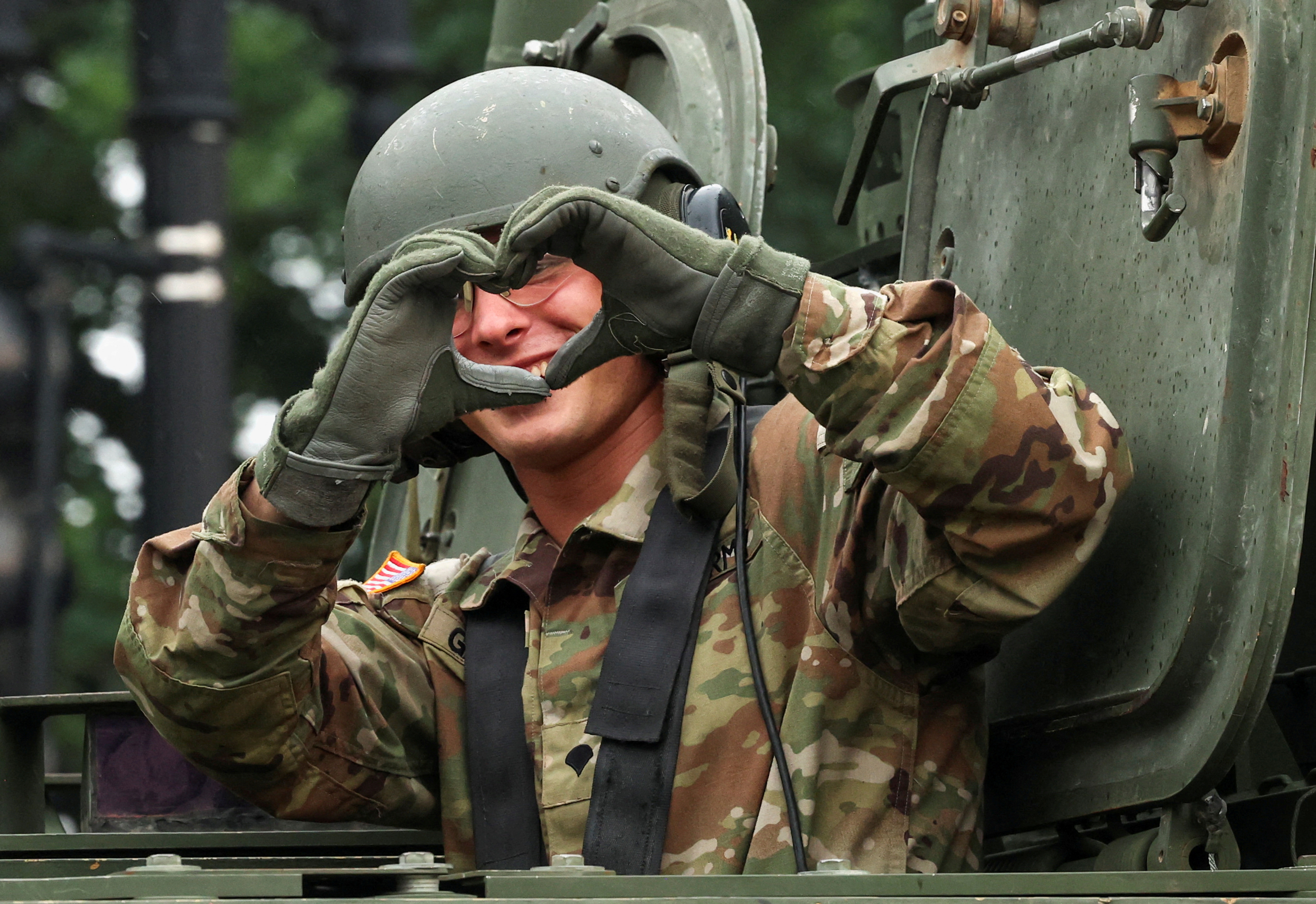 ▲▼ 川普主持美國陸軍成立250周年閱兵。（圖／路透）