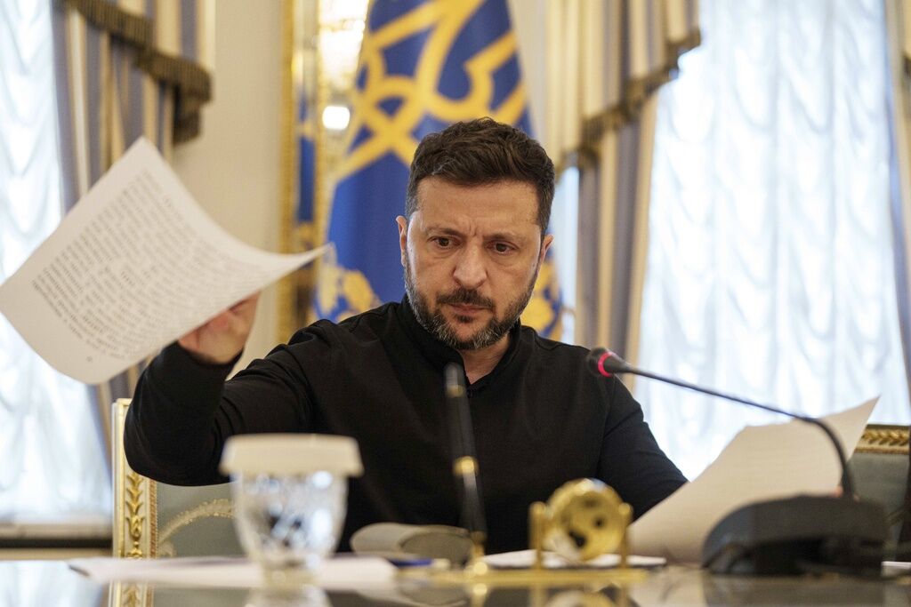 ▲烏克蘭總統澤倫斯基。（圖／達志影像／美聯社）