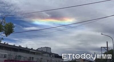 超吸睛!罕見絕美彩虹雲現身斗六 網友笑稱「孫悟空來了」