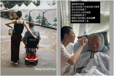 快訊/才剃平頭陪父抗病魔 曹雅雯爸爸不幸癌逝:再也沒病痛