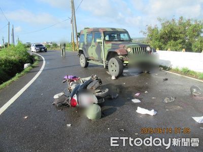 出門上班不到5分鐘…屏東女騎士對撞軍車亡！花防部下士：沒閃過
