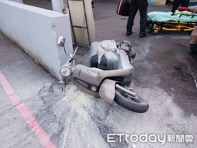 台中男加油站門口全身著火!痛苦倒地板抖動 70%三度燒燙傷