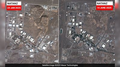 伊朗納坦茲「鈾濃縮設施」被摧毀! 衛星圖曝前後恐怖對比