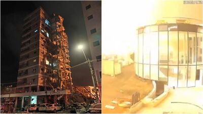 伊朗空襲8死！以色列住宅大樓被轟爛　科學研究院疑爆炸