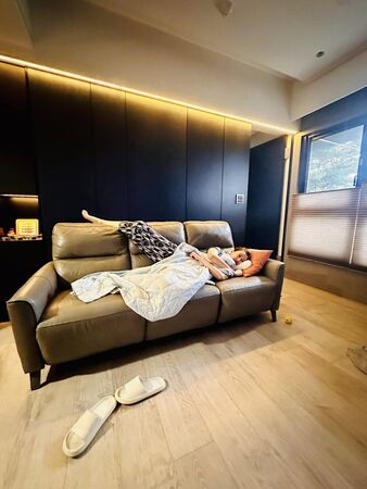▲▼宋哥家中毛小孩咬斷電線，一查竟是電動沙發不動了。（圖／翻攝自臉書）