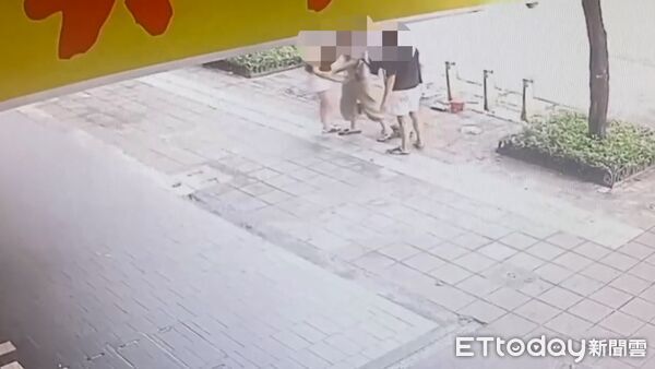 ▲大安警方到場協處情侶打架案件，意外逮捕勸架的賴姓通緝犯。（圖／記者張君豪翻攝）