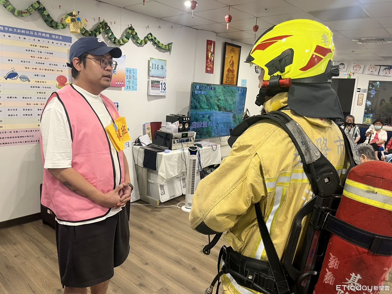 基隆消防強化火災應變能量　進駐松齡長照機構實兵演練