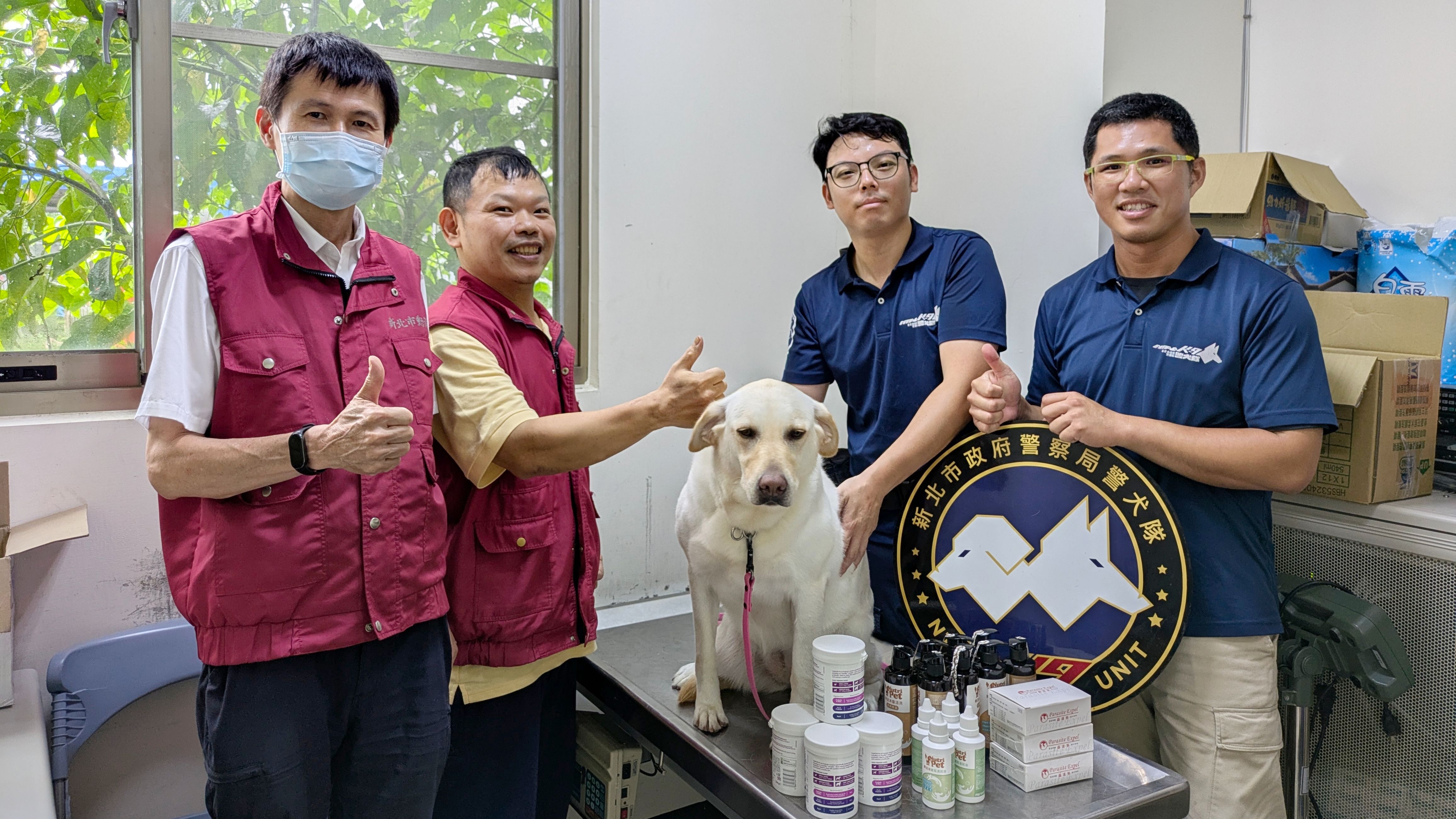 ▲新北動保處助警犬維持最佳戰力。（圖／新北市動保處提供）