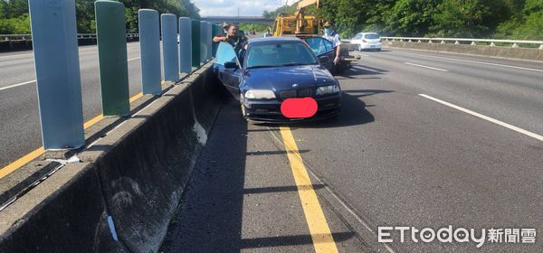 ▲▼國道3號北向362.3公里處發生車禍。（圖／記者林東良翻攝）