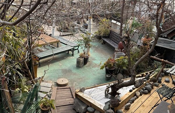 ▲▼韓國釜山南川美食「南川寶城綠茶冰」，三十年綠茶商打造夢幻紫藤棚架竹林茶寮，4000韓幣爽吃紅豆綠茶！（圖／部落客小虎提供）