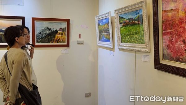 ▲台東美術教育學會「2025愛的調色盤」畫展開展。（圖／記者楊晨東翻攝）