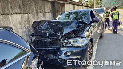 南投BMW猛撞路邊賓士釀2傷　肇事駕駛：一時恍神