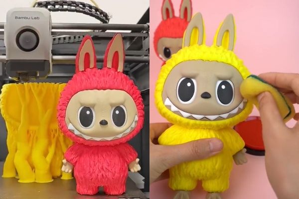 ▲3D列印的Labubu。（圖／翻攝自微博）