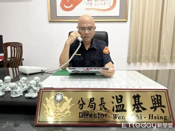 ▲溫基興分局長警廣高雄台分享詐騙案例。（圖／記者陳崑福翻攝）