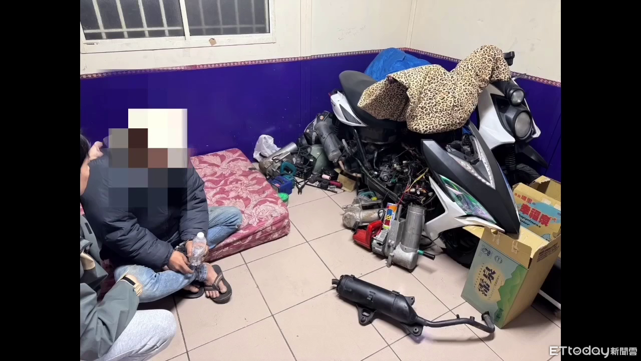 印尼移工專偷故障機車「放感情」改車再賣掉　躺車旁睡覺