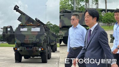 賴清德台中視導「海馬斯多管火箭」 喊再編國防預算:盼不分朝野支持