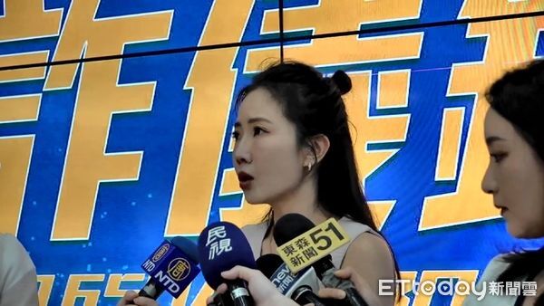 ▲刑事局17日舉辦打詐儀表板記者會、藝人謝欣到場分享自身險遭詐騙經驗。（圖／記者張君豪翻攝）