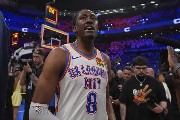 ▲雷霆威廉斯總冠軍第5戰轟下40分，寫下生涯代表作。（圖／達志影像／美聯社）