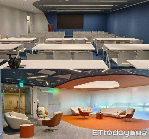 ▲60人智能會議室、活動交流區。（圖／記者張佩芬攝）