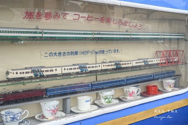 ▲▼Blue Train 超酷鐵道模型咖啡店。（圖／部落客周花花，甲飽沒授權提供）