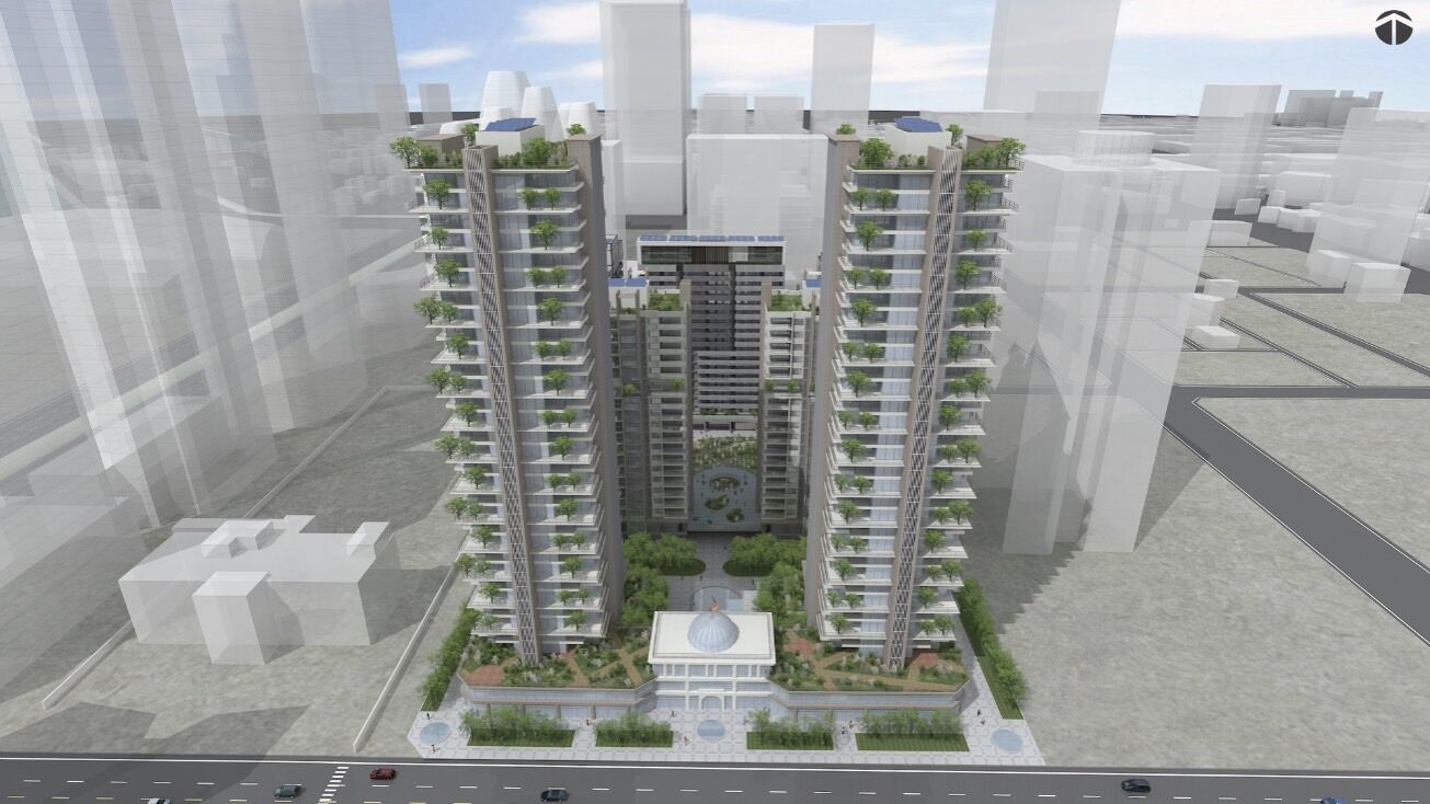 ▲▼高雄亞灣2期智慧社宅建築量體模擬示意圖。（圖／高雄市都發局）