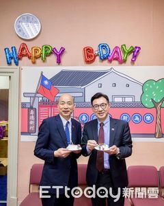 韓國瑜過生日！　江啟臣送祝福：幸福和頭髮一起長出來