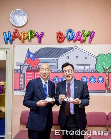 ▲▼韓國瑜今過生日    。（圖／翻攝江啟臣臉書）