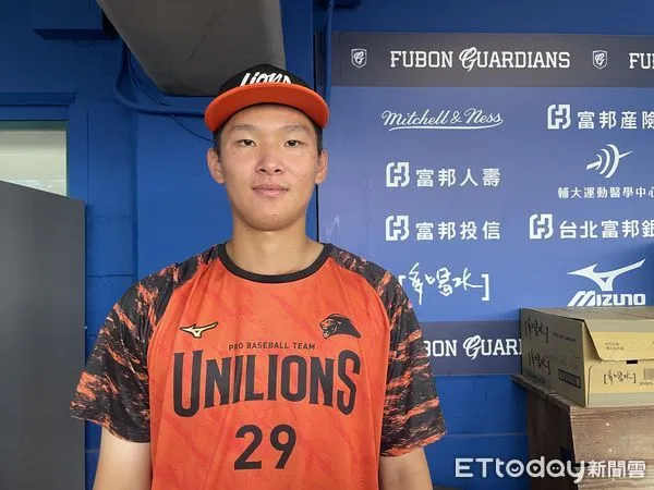 ▲統一獅鍾允華。（圖／記者楊舒帆攝）