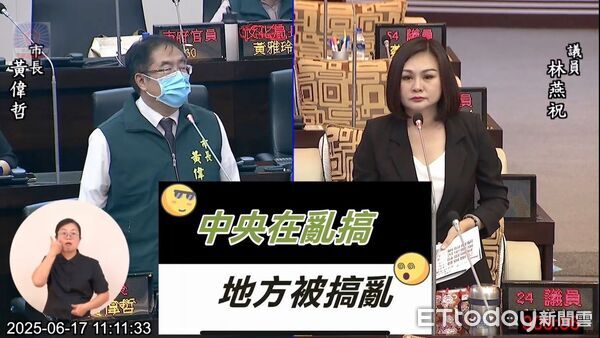 ▲台南市議員林燕祝17日質詢揭發台南市文化局某位科長，長期將公務車當私人座車開，要求市府查處。（圖／記者林東良翻攝，下同）
