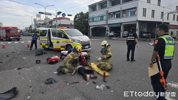 ▲▼台南死亡車禍。（圖／記者林東良翻攝）