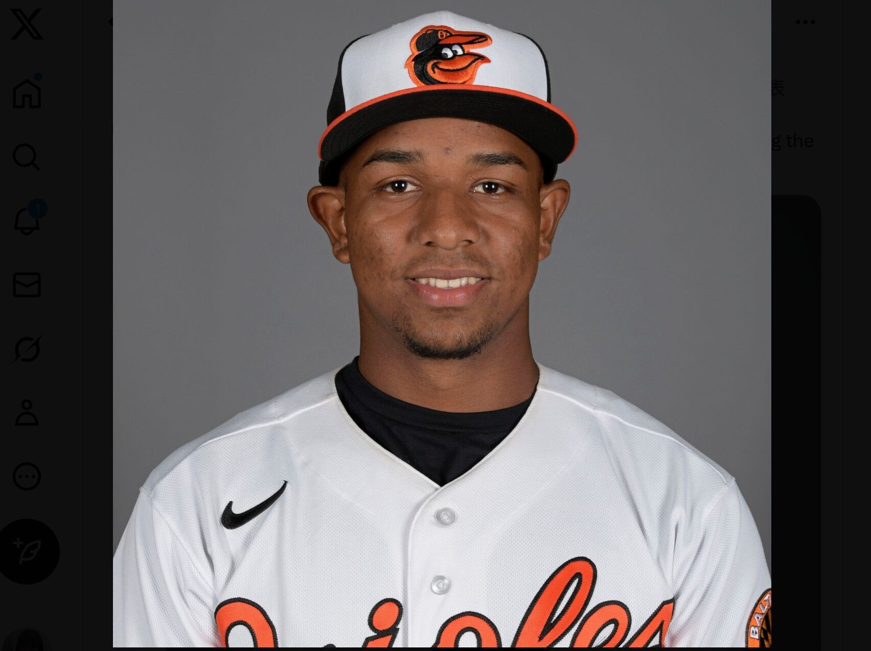 ▲▼美國職棒巴爾的摩金鶯隊小聯盟內野手格瓦拉驚傳死訊。（圖／翻攝自X／Minor League Baseball）