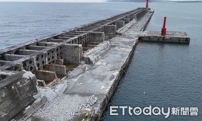 康芮威力猛!花蓮港東堤受損1300米 估明年7月底修復