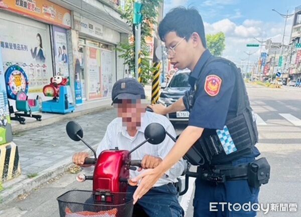 ▲彭姓男子買菜迷途9小時14公里外被尋獲。（圖／龍潭警分局提供）