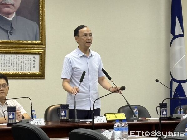 ▲▼國民黨主席朱立倫中常會致詞。（圖／記者鄭佩玟攝）