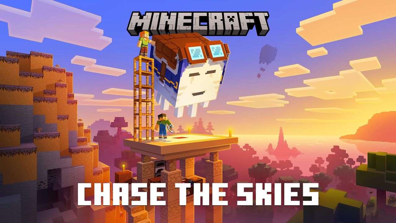 ▲▼《我的世界》迎來首次天空坐騎「快樂幽靈」。（圖／翻攝自twitter／MinecraftNews）