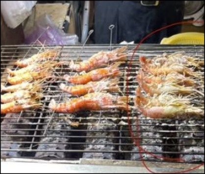 ▲▼高雄六合夜市泰國蝦6隻500元　網酸「高水準收費」！業者：有明確標價。（圖／翻攝自爆料公社）
