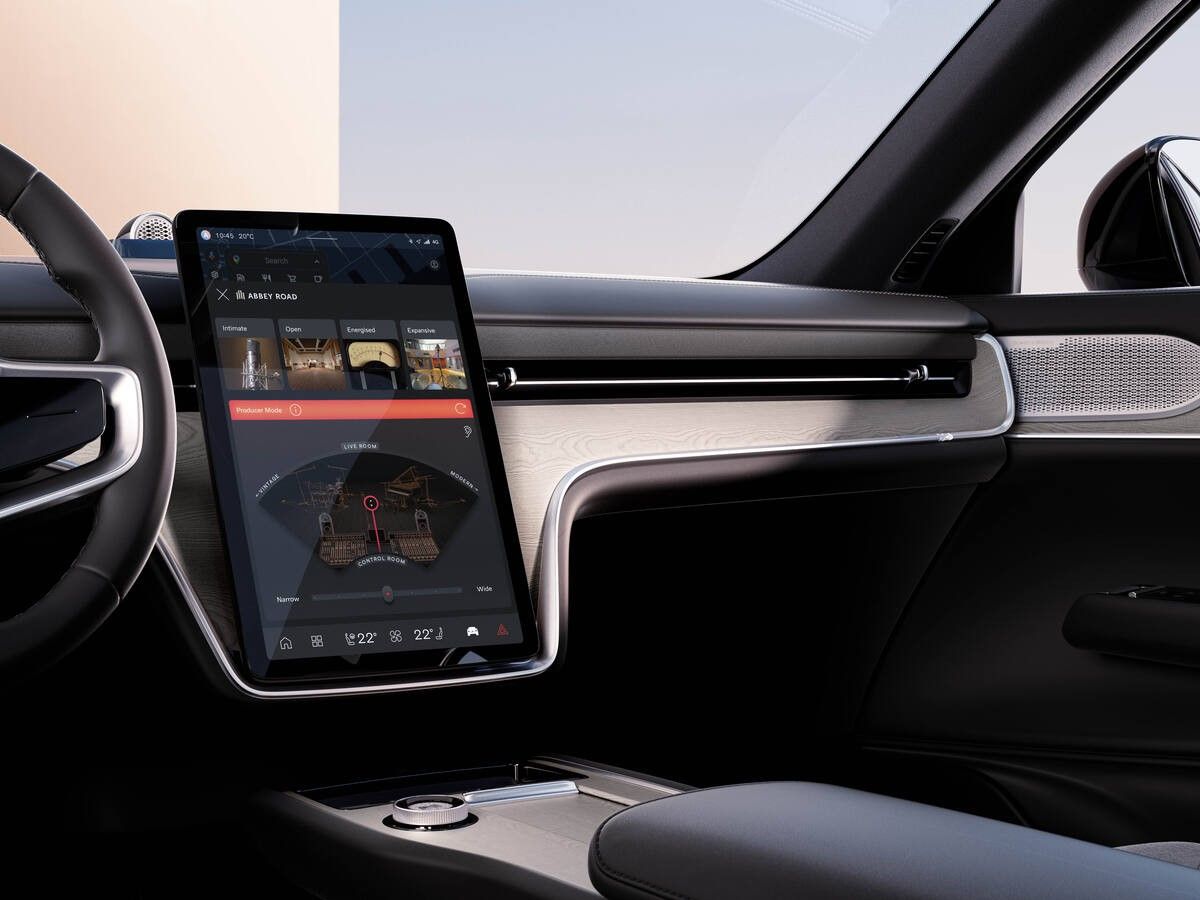 ▲Volvo EX90首搭艾比路錄音室音效模式。（圖／翻攝自Volvo）