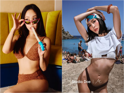 夏日泳裝推薦!Studio Doe x 莫莉高級感雙色比基尼、陳芳語穿HÁI耍辣