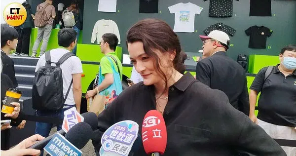 輝達執行長黃仁勳女兒黃敏珊今年在Computex期間曝光度極高。（圖／陳曼儂攝）