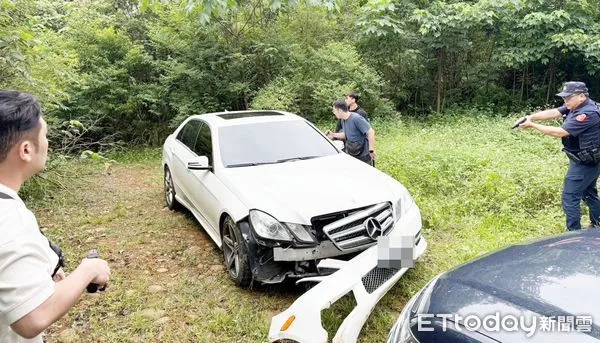 ▲龍潭警方與新竹警方組成專案小組，警察節當天跨區新竹地區查緝彭姓男子駕駛偷來的賓士轎車犯案。（圖／記者沈繼昌翻攝）