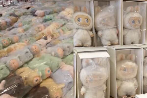 ▲▼正版商教分辨Labubu盜版。（圖／翻攝自微博）