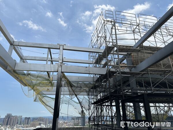 ▲▼             新竹市科管局新建大樓工地發生火警。（圖／記者楊永盛翻攝，下同）