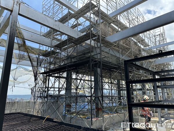 ▲▼             新竹市科管局新建大樓工地發生火警。（圖／記者楊永盛翻攝，下同）