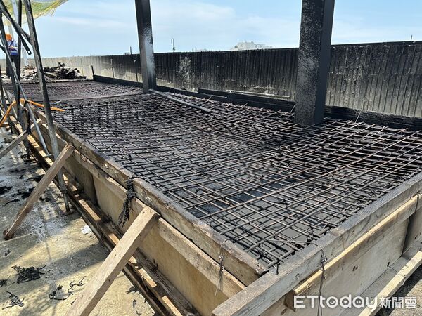 ▲▼             新竹市科管局新建大樓工地發生火警。（圖／記者楊永盛翻攝，下同）