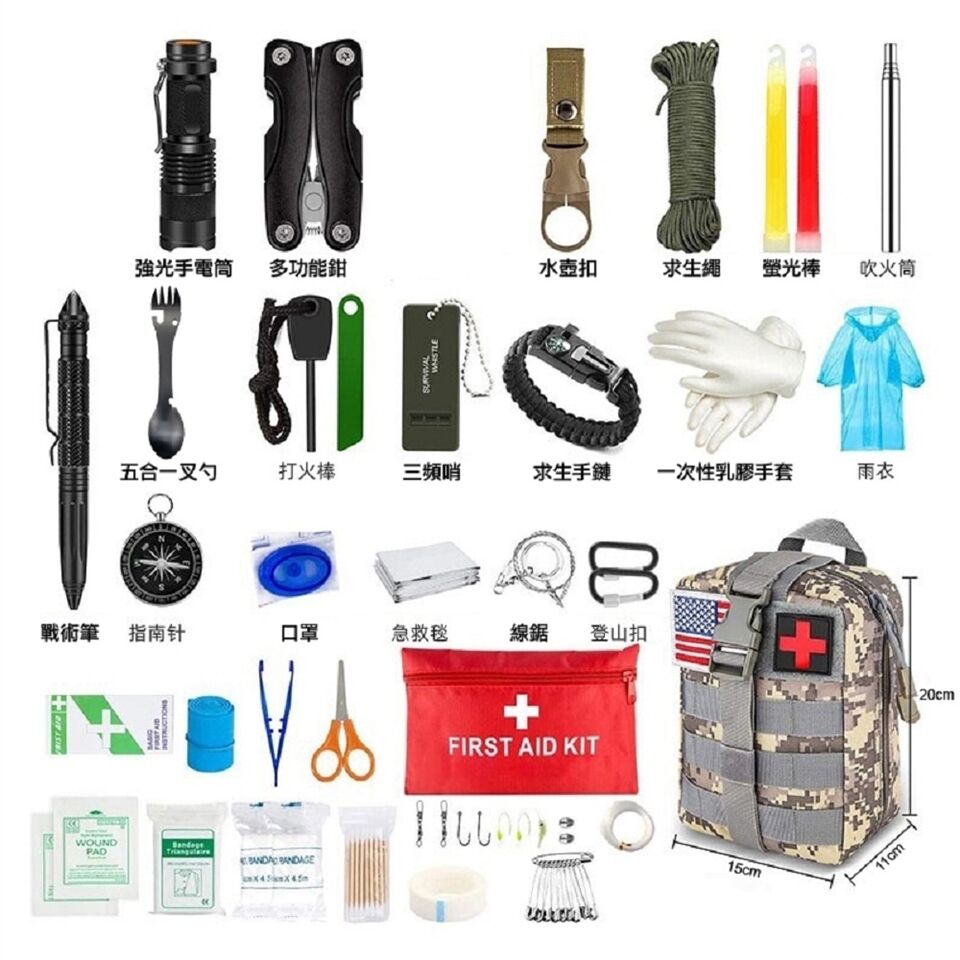 防災,防颱,電商,緊急避難包,多合一避難包（圖／翻攝自電商平台）