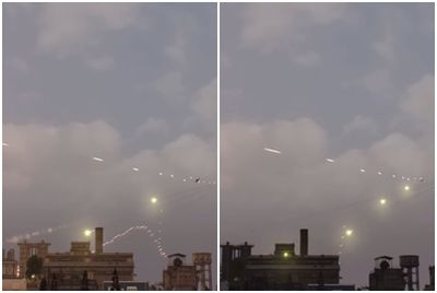 瘋傳「以色列F-35被擊落」影片!超假彈雨+空中閃炮火 觀看千萬次