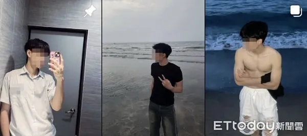 ▲溫男外表清秀、身材壯碩，卻偷拍女同學裙底風光。（圖／記者陸運陞翻攝）