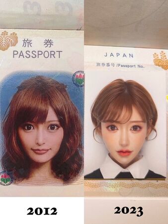 ▲明日花綺羅2012年時的模樣，對比2023年的樣貌。（圖／翻攝自X／明日花キララ）