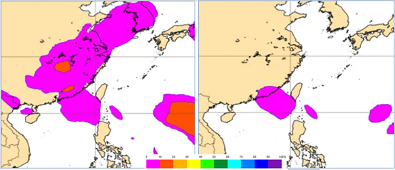 ▲▼歐洲系集模式(ECMWF)。（圖／取自吳德榮「洩天機教室」專欄）