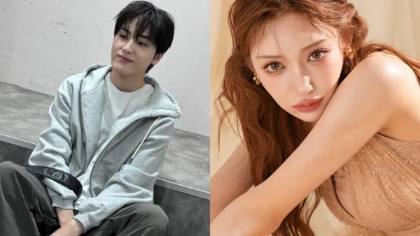 ▲▼ ▲▼ 周鶴年被爆私下認了！向友人炫耀：跟明日花綺羅嘿咻　怒喊「不會這樣退團」。（圖／翻攝自周鶴年、明日花綺羅IG）